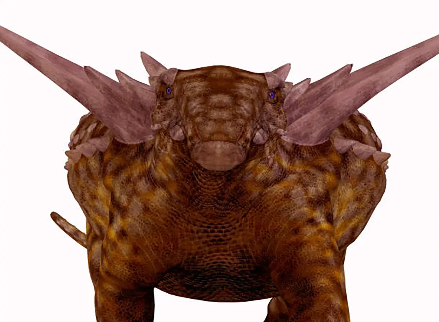 肩を守る巨大なスパイク