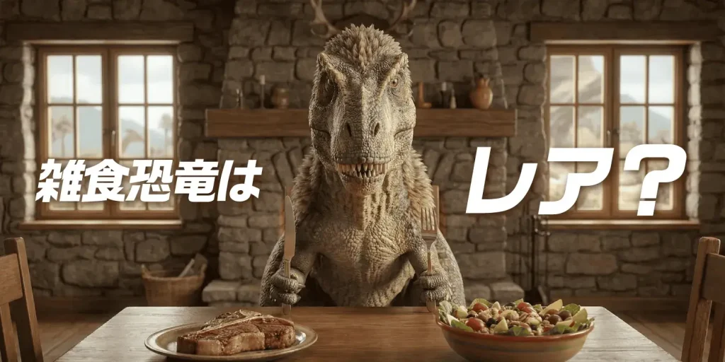 雑食恐竜はレア?知られざる恐竜の食性
