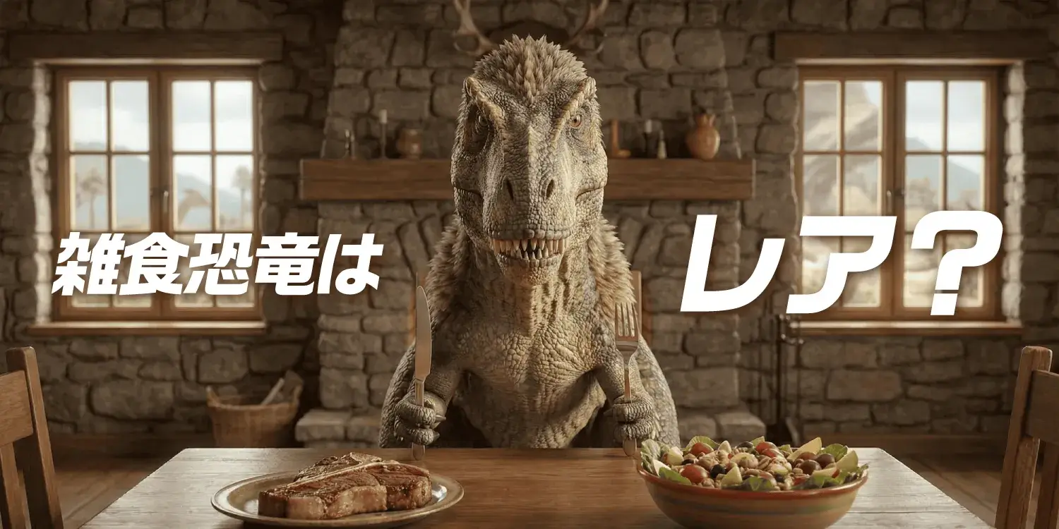 雑食恐竜はレア?知られざる恐竜の食性
