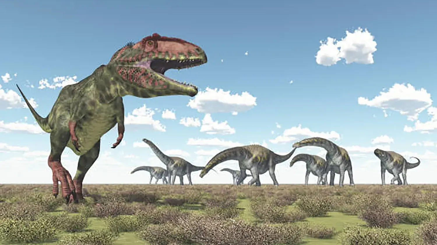 アルゼンチノサウルスのような超大型の恐竜をも餌にしていたと考えられている