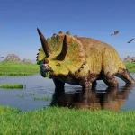 周囲にある植物を手当たり次第に口に入れていた