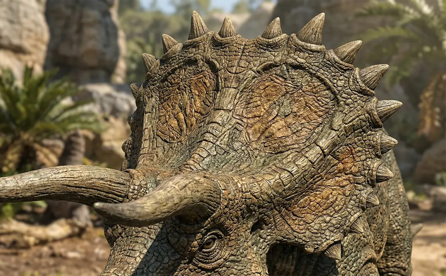 角竜の襟飾り（フリル）は何でできている？