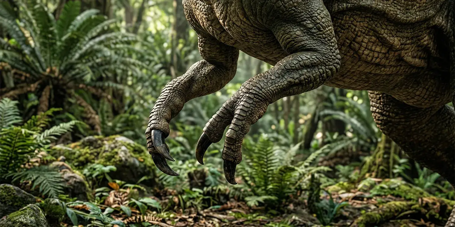 ティラノサウルスの前肢の長い2本の指は何指？